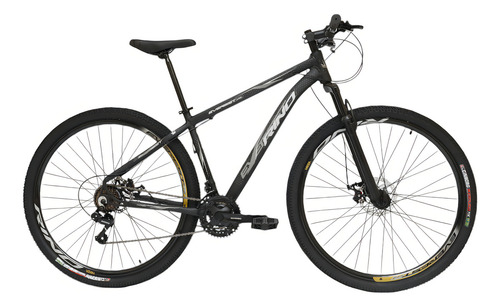 Bicicleta Aro 29 Rino Everest - Kit Shimano 2.0 - 21v Cor Preto/prata Tamanho Do Quadro 17