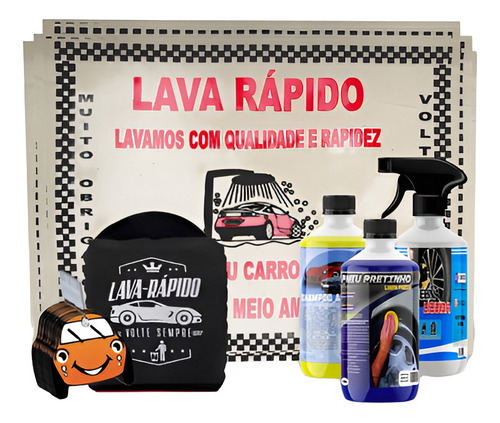 Kit Lavagem Automotiva Lava Rapido Em Casa