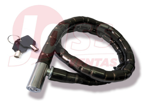 Imagen 3 de 4 de Linga Moto Bicicleta Candado Traba Cadena Piton 1,2m X 22mm