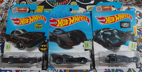 Lote Hot Wheels Batman Batmobile X3 Negro