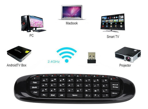 Controle Remoto Sem Fio Com Teclado E Mouse Voador Us