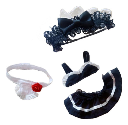Traje De Mucama De Peluche Con Ropa De Juego De Simulación