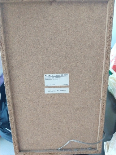 Parlante Sony Modelo Ss-rg121
