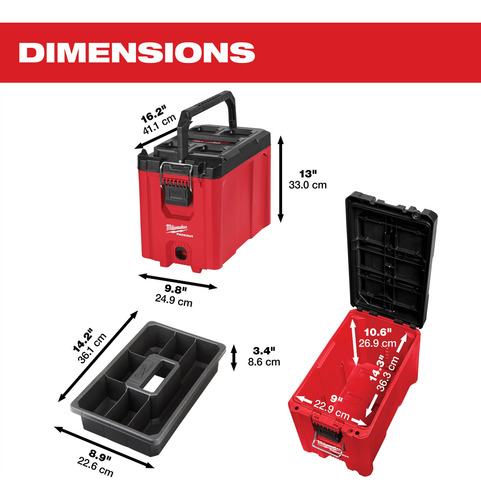 Caja Maletín Compacto Milwaukee Packout 48-22-8422
