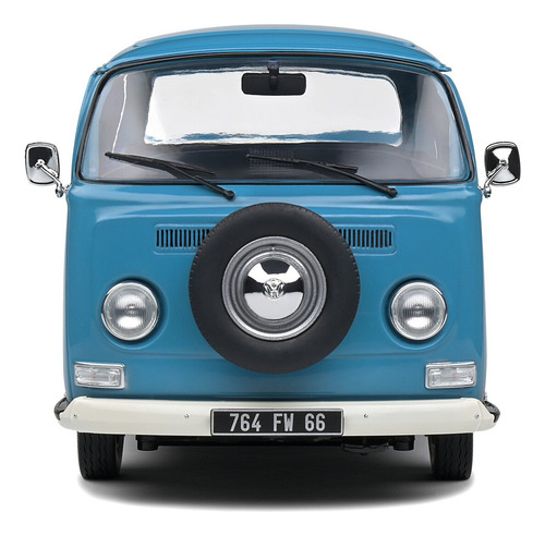 Miniatura Volkswagen Kombi T2 Pick Up 1968 Azul 1:18 Solido