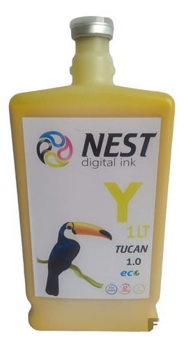 Nest Digital Tinta Eco Solvente Tucán X 1 Litro Yellow