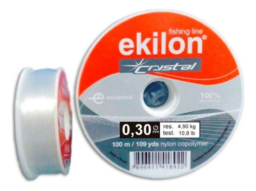 Linha De Pesca Nylon 0,30mm X 100mt - Ekilon - Artesanato