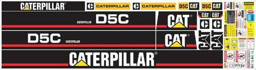 Kit De Calcomanías Para Caterpillar D5c Moderna