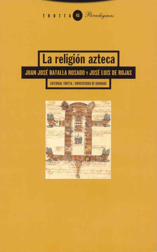 La Religión Azteca, De Juan José Batalla Rosado, José Luis De Rojas., Vol. 0. Editorial Trotta, Tapa Blanda En Español, 2013