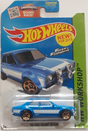 Ford Escort 1970 Rs1600 #221 Fast & Furius Hot Wheels