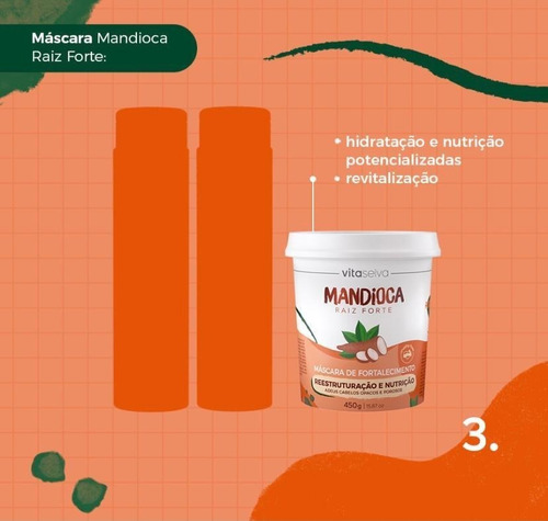 Imagem 4 de 10 de Kit Lançamento Raiz Forte Mandioca Vita Seiva