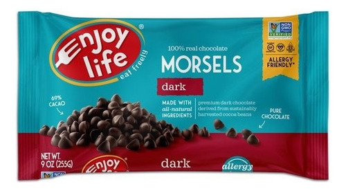 Enjoy Life Chispas Chocolate Oscuro Sin Alergias 283grs.