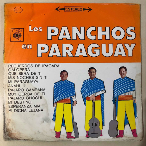 Los Panchos Lp En Paraguay Importado Colombia