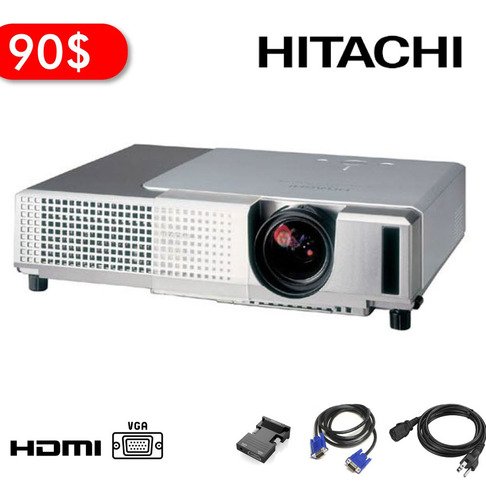 Proyector Hitachi Cp-x345 Lcd Projector Portable 2000 Lumens