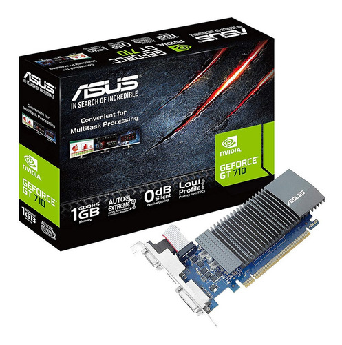 Placa De Video Asus Gt 710 1gb Ddr5 Gamer Nvidia Geforce