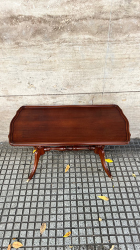 Mesa Ratona De Sala Sheraton Doble Pata Marrón (Usado)