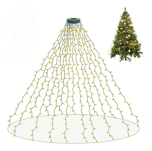 Guirlanda De 400 Luzes Led Para Árvores De Natal 2m