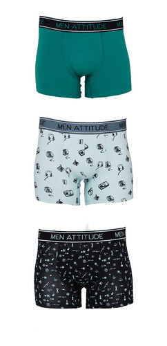 Boxer Tripack Verde Hombre Fashion´s Park