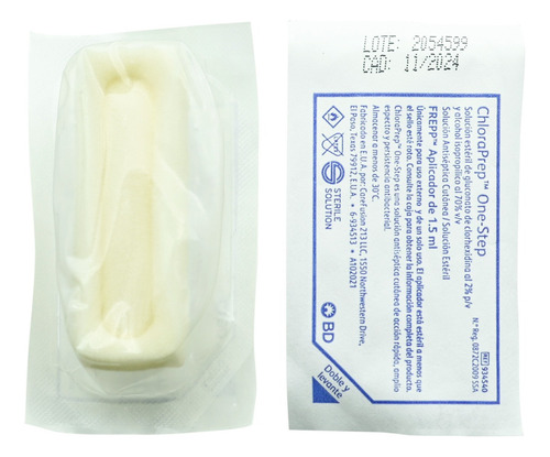 Chloraprep Sol Ant. Estéril De Chx 2% E Ipa 70%-1.5ml-20pzas
