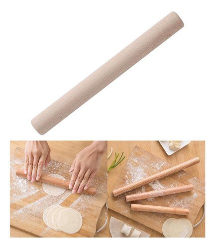 Rodillo De Madera Para Hornear Harina De Cocina Masa De