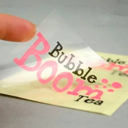 Papel Autoadhesivo Transparente Sticker Para Imprimir 20 Hjs