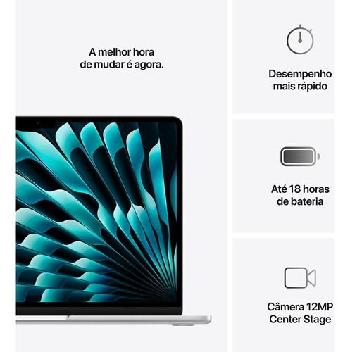 Apple Macbook Air 13 , M4, 16gb Ram, 512gb Ssd - Prata