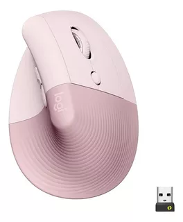 Mouse Ergonómico Inalambrico Vertical Logitech Lift Rosado Color Rosa