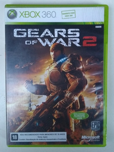 Gears Of War 2 Original Xbox 360 Mídia Física