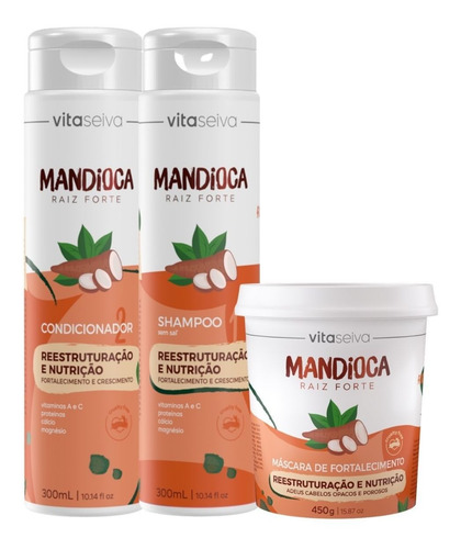 Imagem 1 de 9 de Kit Lançamento Raiz Forte Mandioca Vita Seiva