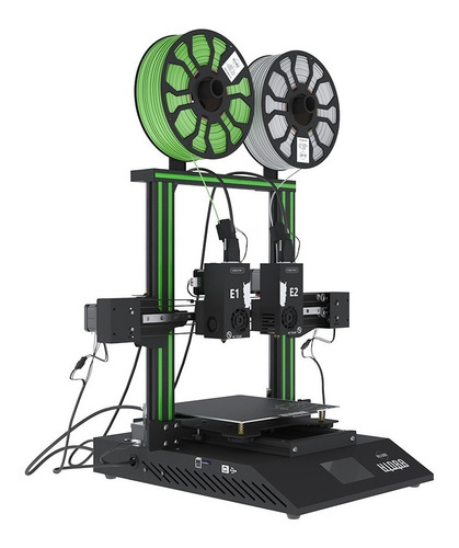 Impresora 3d Hellbot Hidra Doble Extrusor Independiente Fdm Color Negro