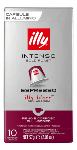  Café intenso espresso en cápsula Illy sem glúten