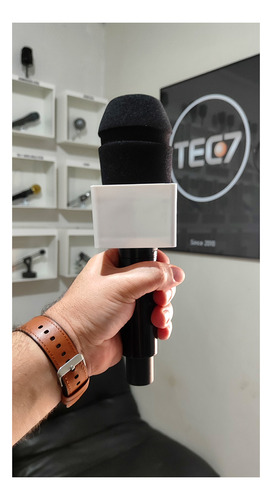 Microfone Tec7 Sem Fio Para Celular Com Entrada Lightning