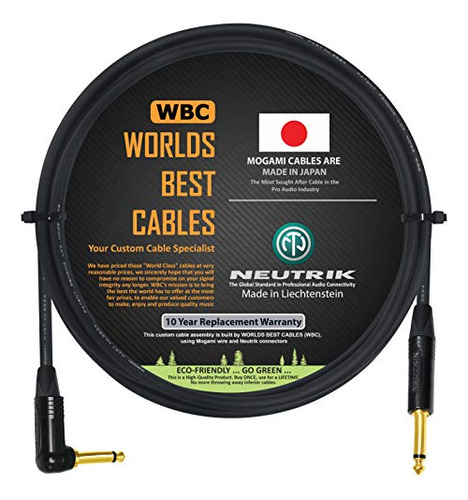 Best Cable Para Instrumento Bajo Guitarra Fabricado Medida