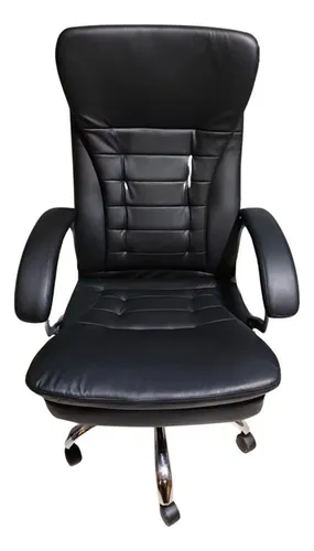 Silla Ejecutiva Gerencial Cuerina Ergonomica Negra Oficina
