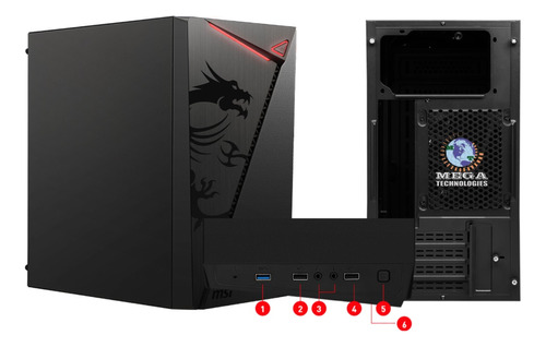 Case-gabinete Msi Mg Shield M301 Micro Atx-tower Mic Black