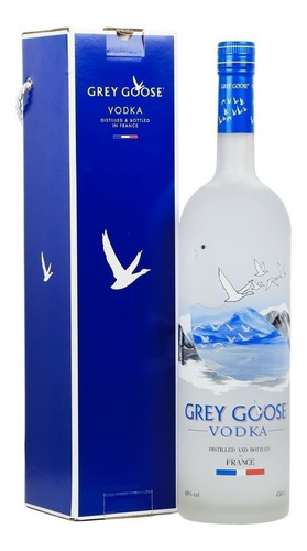 Imagen 1 de 9 de Vodka Grey Goose 1750ml Botellon En Estuche 