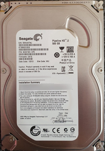 Imagen 6 de 10 de Disco Duro 500gb Sata 3.5 Pc-dvr-cctv-camaras