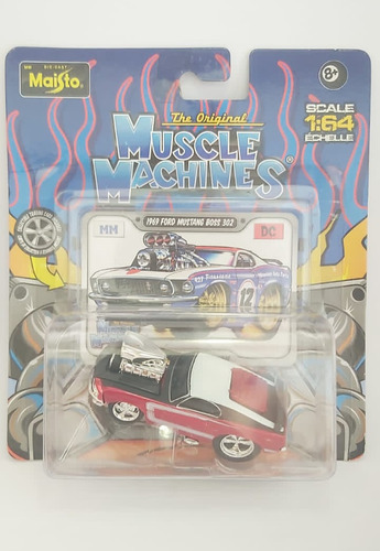 1969 Ford Mustang Boss 302 Muscle Machines Maisto 1/64