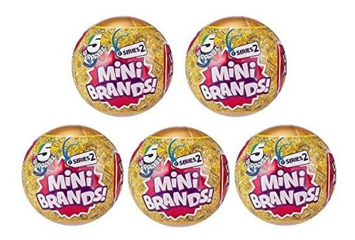 5 Surprise Mini Brands Series 2 - Paquete De 5 Bolas