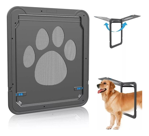 Puerta For Mascotas Con Pantalla Magnética Grande