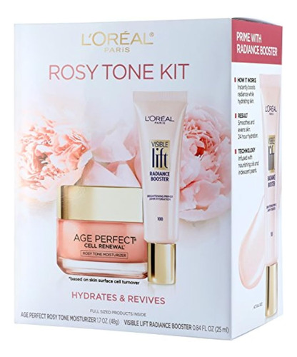L'oreal Paris Skin Care Giftable Kit Con Rosy Tone Face Mois