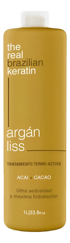 Argan Liss Alisado The Real Brazilian Keratin Acai+cacao 1lt