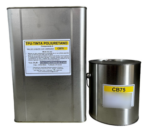 Tinta Pu Poliuretano - Kits Com 18 L - Cinza Escuro