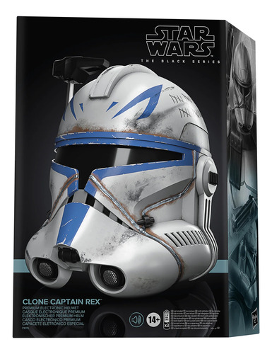 Captain Rex Premium Electronic Helmet Black Series Star Wars (Usado)