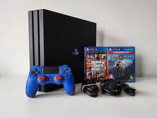 Imagen 1 de 8 de Sony Playstation 4 Pro 1tb + 1 Control, Cables Y 2 Juegos