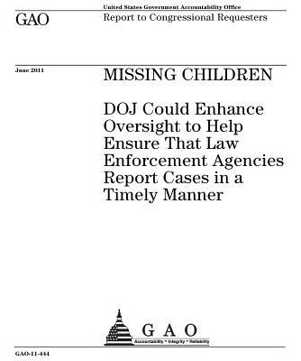 Libro Missing Children : Doj Could Enhance Oversight To H...