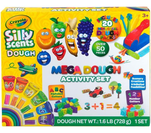 Mega Dough Activity Set Masillas Crayola Silly Scents Aromas