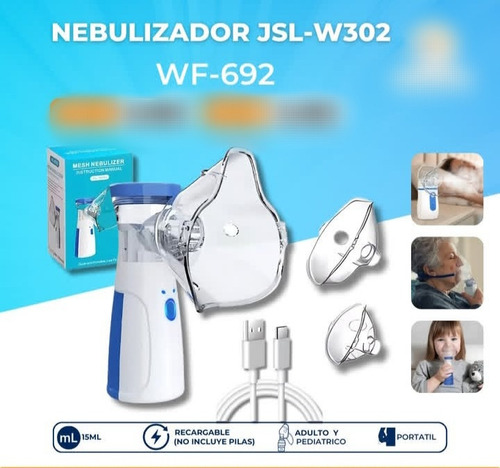 Nebulizador Con Mascarilla Para Niños Y Adultos