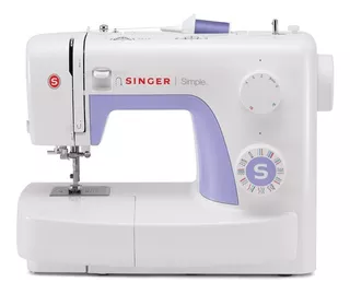 Máquina de coser recta Singer Simple 3232 portablebalnca/violeta 220V