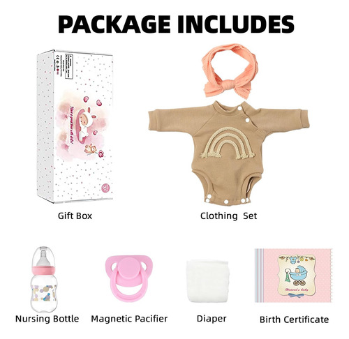 Bebes Reborn Hermosa Muñeca Realista Suave Niñas Regalos